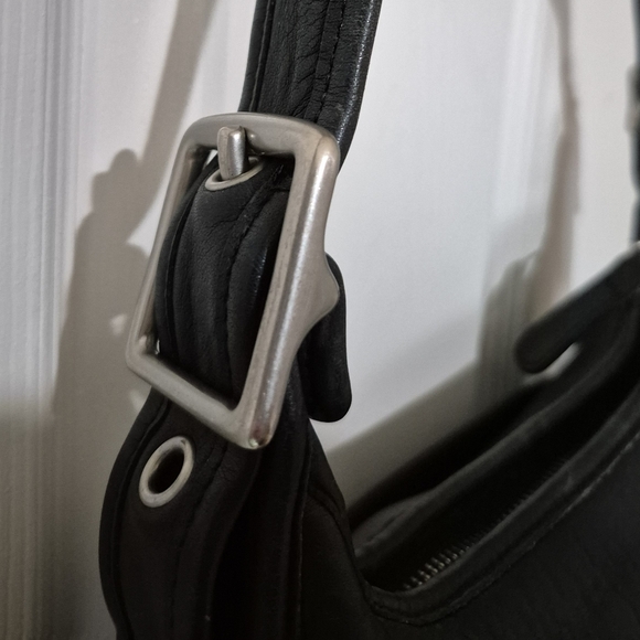 Coach Legacy Bag 9966 Nickel Hardware Vintage Black Leather Shoulder Bag - Picture 3 of 16